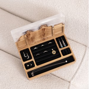 Jewelry box «Ornament. Platinum». Rock elm, white pearl epoxy resin, polyurethane 