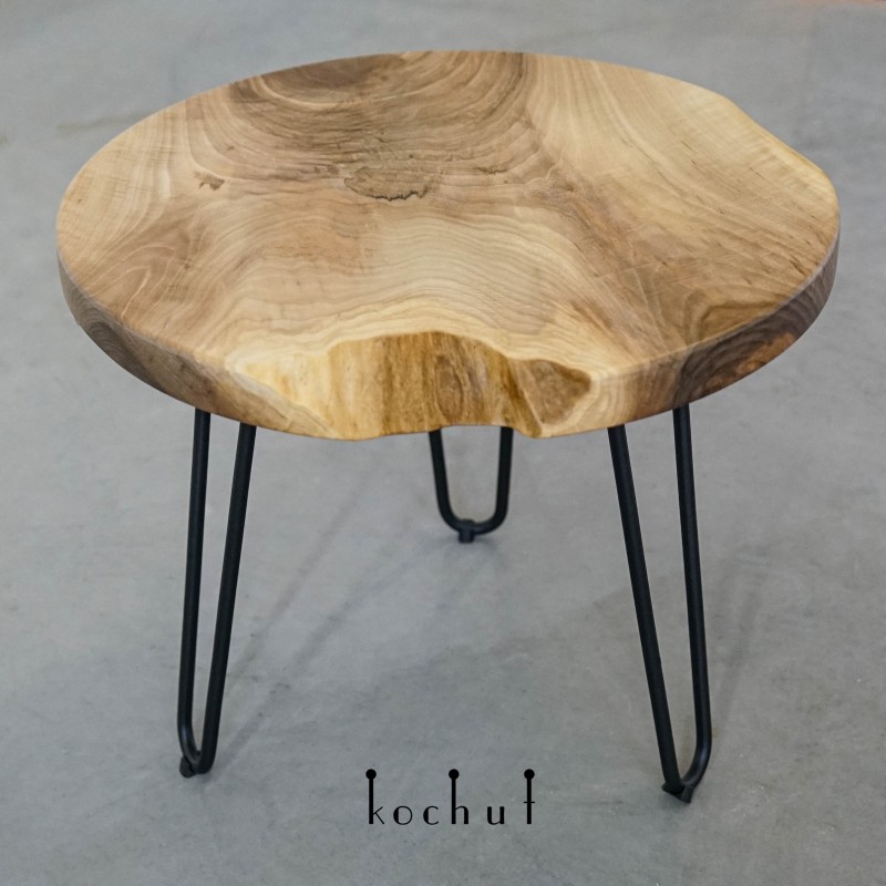 Coffee table «Wabi-Sabi». European walnut polyurethane