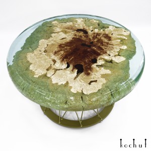 Coffee table «Maldives». Maple, epoxy resin, polyurethane