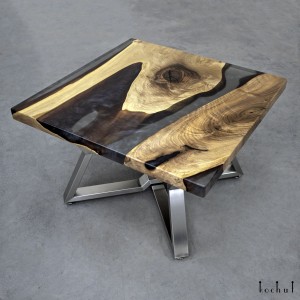 The Smell Of Smoke — coffee table made of European walnut and epoxy resin