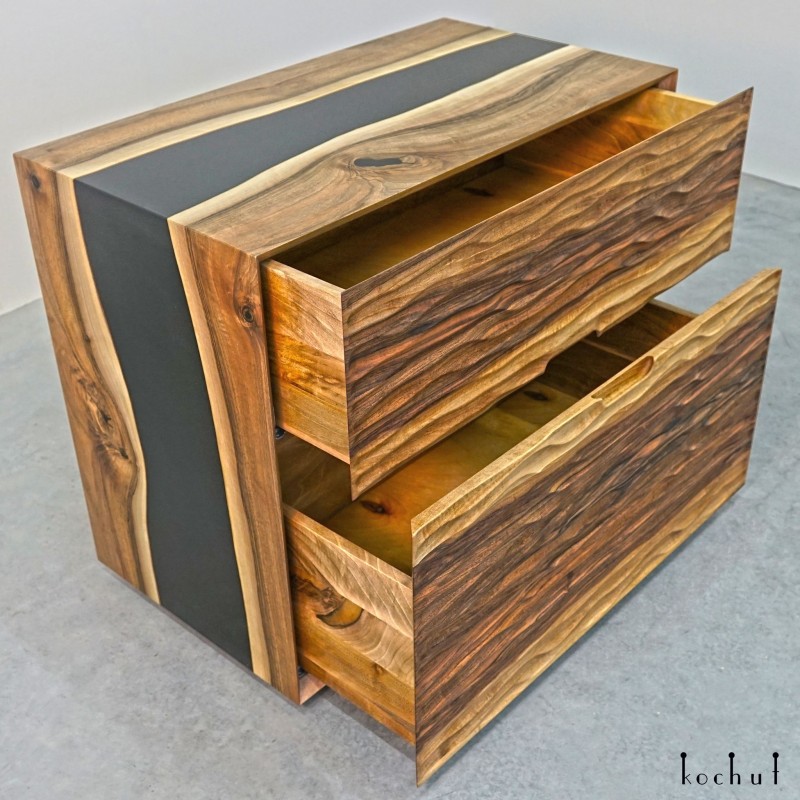 Soho — Dresser made of European walnut and epoxy resin