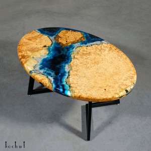 Coffee table «Atlantis». Maple, epoxy resin, polyurethane