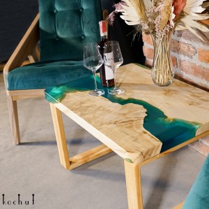 Coffee table «Santorini». Maple, epoxy resin, polyurethane 
