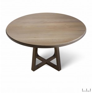 Dining table «Illusium». Tinted rock elm, polyurethane
