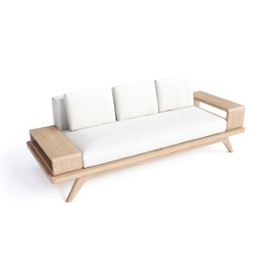 Sofa «Casablanca». Rock elm or walnut, fabric