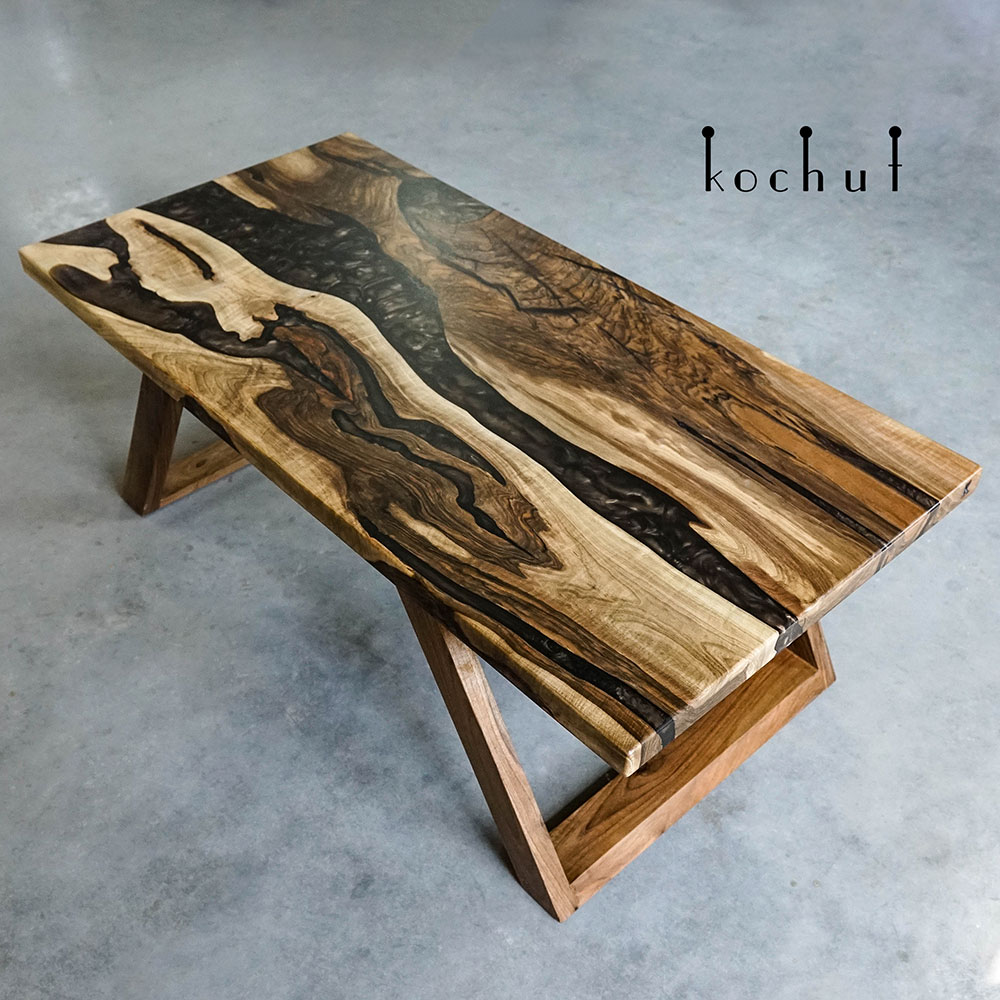 epoxy filled side table