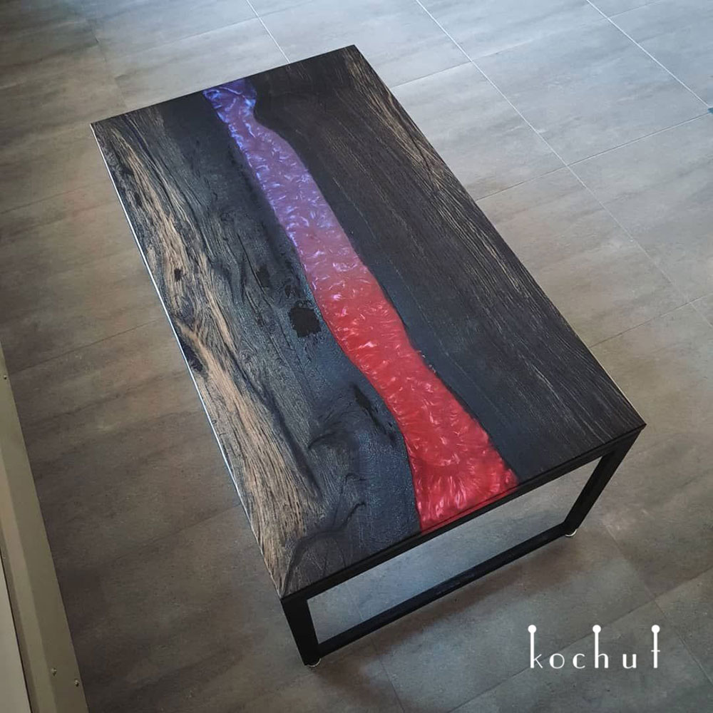 bog oak slab table